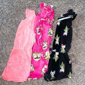 Bundle 3 Girl’s Rompers
